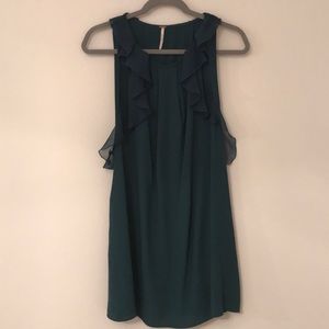 Free People Mini Green Shift Dress